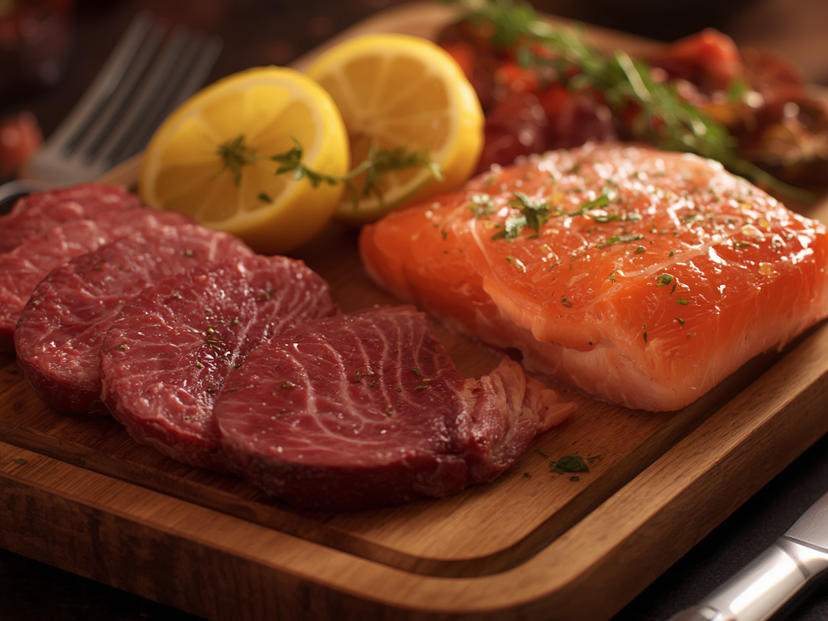 Meat And Salmon Fresh Supplier